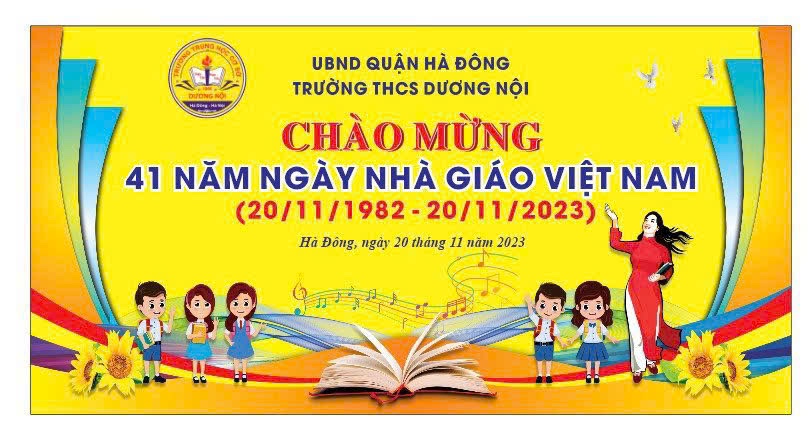 Trường THCS Dương Nội long trọng tổ chức Chương trình chào mừng 41 năm ngày Nhà giáo Việt Nam